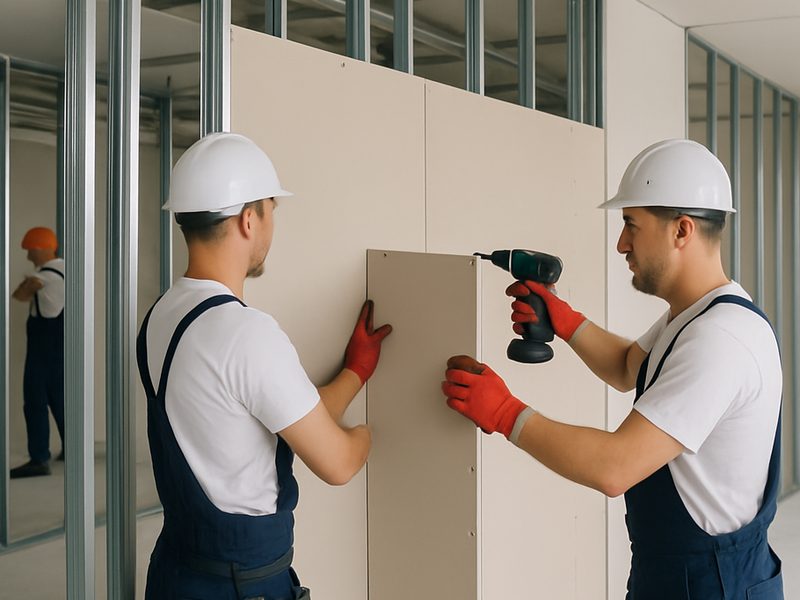 Divisórias em drywall instaladas em apartamento no Centro de Balneário Camboriú